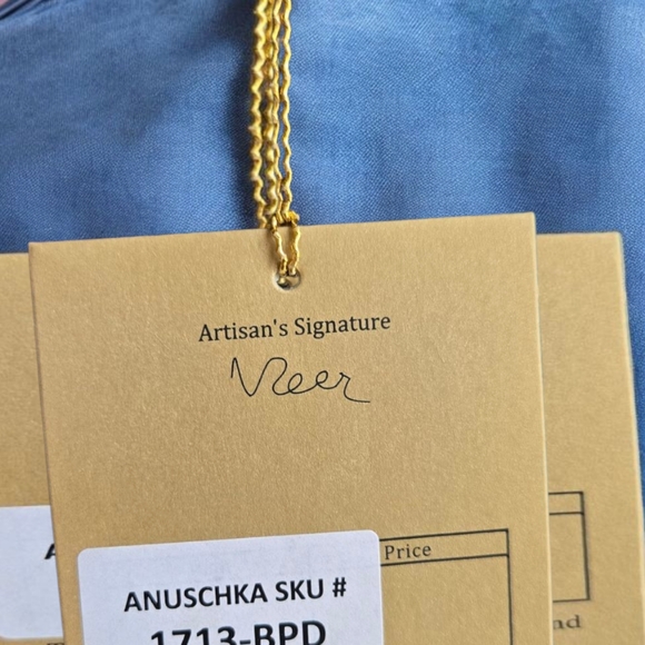 Anna by Anuschka Butterfly Hand Painted Satchel - Wallet Included New - Picture 3 of 10